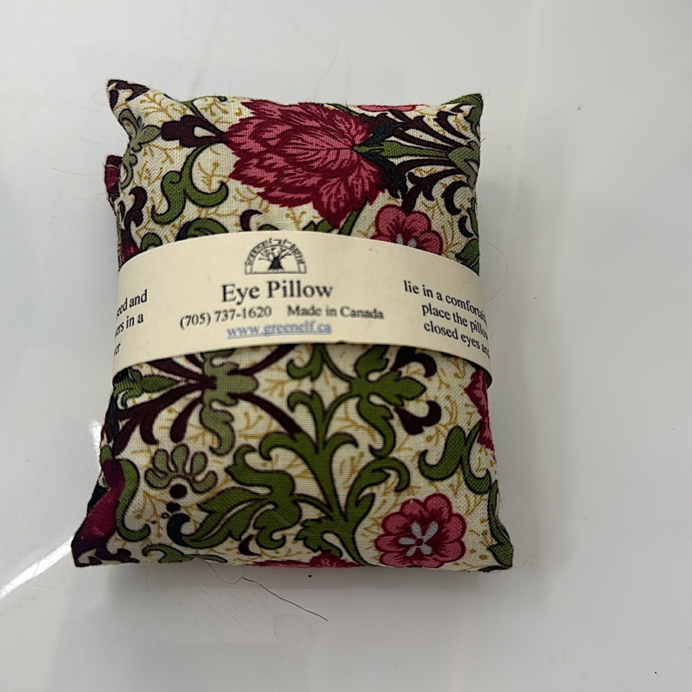 Lavender eye-pillow. Organic flax seed and lavender. 100% Cotton.  New